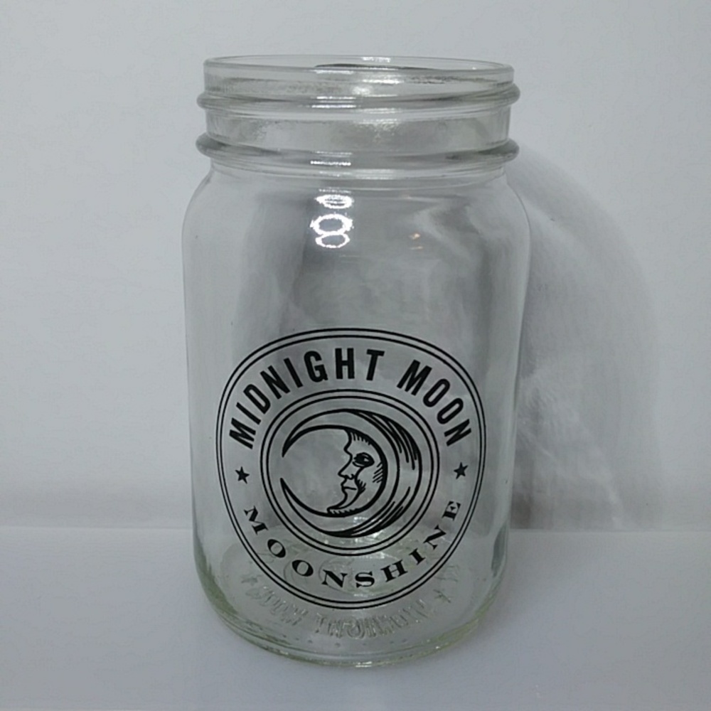 Midnight Moon Moonshine Ball Jar Drinking Glass
